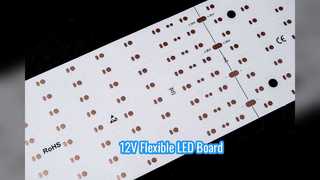 บอร์ด FPC LED แบบยืดหยุ่น ไฟส่องสว่างประสิทธิภาพสูง 12V