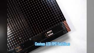จอแสดงผล LED แบบยืดหยุ่น FPC ออกแบบเอง