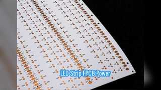 แถบ LED ยืดหยุ่น PCB 12V ฟิล์มสีขาว FPCB