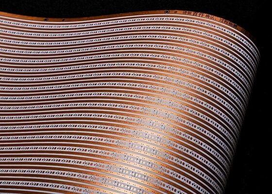 ซื้อ แผงวงจรพิมพ์ยืดหยุ่นฟิล์มขาวสองชั้น 12V แบบกำหนดเองสำหรับไฟแถบ LED online manufacture