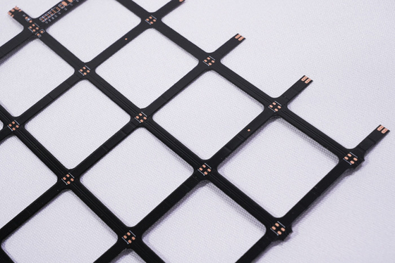 ซื้อ HOT sales Grid Screen PCB นุ่มนวลที่มีโครงสร้าง Mesh /Pattern 2835 RGB LED Dispaly โรงงานแผ่นวงจรยืดหยุ่น online manufacture