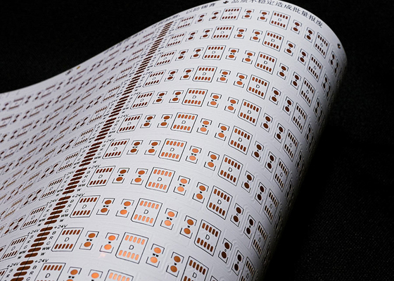บอร์ด PCB แบบยืดหยุ่น สําหรับ LED 5050 RGBWW 30LED 24V White Film FPC Board