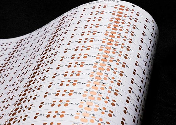 ฟิล์มขาว 2 ด้าน 24 วอล์ท Flexible Circuit Board FPCB สําหรับการปรับแต่งแผ่น LED