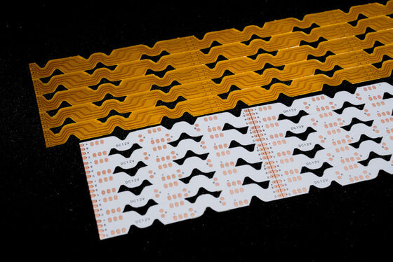 แผงวงจรพิมพ์ยืดหยุ่น LED สองชั้นพร้อมระดับการป้องกันไฟ V0 และแผงวงจรพิมพ์ยืดหยุ่นที่ปรับแต่งได้