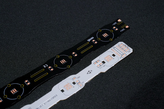 FPC LED Light Strip Double Side FPC Flexible PCB การผลิตและการประกอบ UL E477885 IATF16949 GB/T13485 SMT