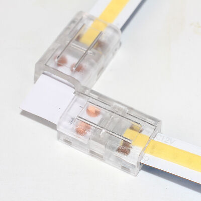 ขั้วต่อ COB 8 มม. กันน้ำ IP25 เสียบและใช้งานได้ทันที ใช้ได้กับแถบ LED 24V/12V